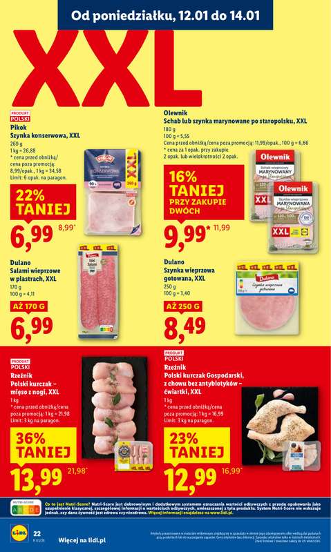 Lidl - gazetka promocyjna Oferta od poniedziałku od poniedziałku 12.01 do środy 14.01 - strona 22