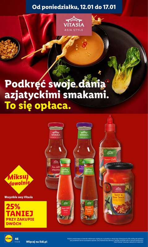 Lidl - gazetka promocyjna Oferta od poniedziałku od poniedziałku 12.01 do środy 14.01 - strona 46