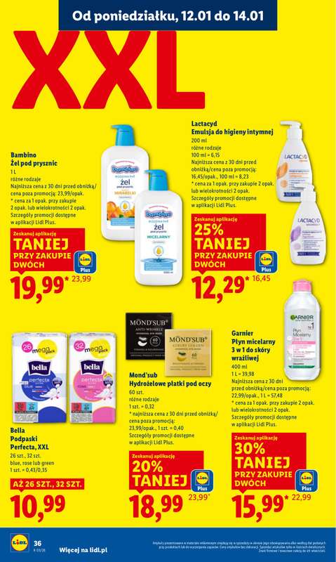 Lidl - gazetka promocyjna Oferta od poniedziałku od poniedziałku 12.01 do środy 14.01 - strona 36