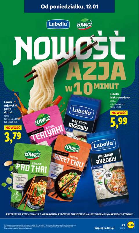 Lidl - gazetka promocyjna Oferta od poniedziałku od poniedziałku 12.01 do środy 14.01 - strona 43