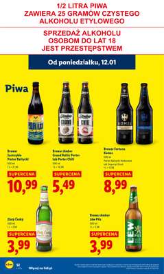 Lidl - gazetka promocyjna Oferta od poniedziałku od poniedziałku 12.01 do środy 14.01 - strona 52