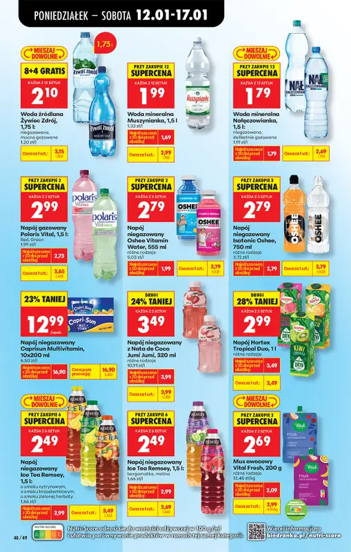 Biedronka - gazetka promocyjna Od poniedziałku od poniedziałku 12.01 do soboty 17.01 - strona 60