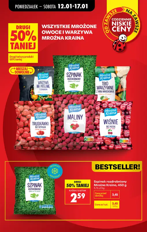 Biedronka - gazetka promocyjna Od poniedziałku, Z ladą tradycyjną od poniedziałku 12.01 do soboty 17.01 - strona 9