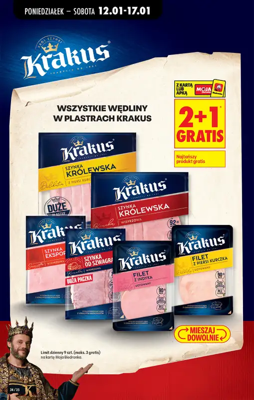 Biedronka - gazetka promocyjna Od poniedziałku, Z ladą tradycyjną od poniedziałku 12.01 do soboty 17.01 - strona 42