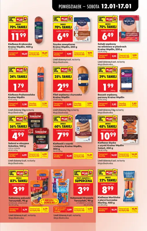 Biedronka - gazetka promocyjna Od poniedziałku, Z ladą tradycyjną od poniedziałku 12.01 do soboty 17.01 - strona 43