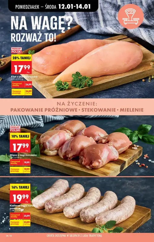 Biedronka - gazetka promocyjna Od poniedziałku, Z ladą tradycyjną od poniedziałku 12.01 do soboty 17.01 - strona 32