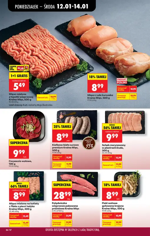 Biedronka - gazetka promocyjna Od poniedziałku, Z ladą tradycyjną od poniedziałku 12.01 do soboty 17.01 - strona 34