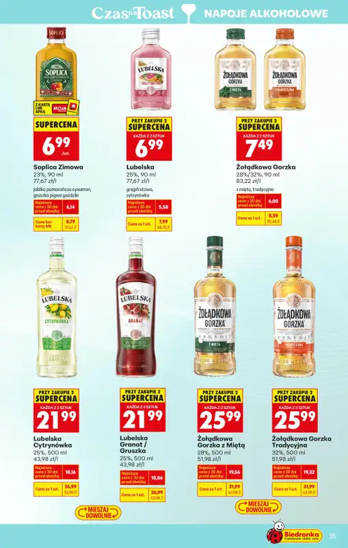 Biedronka - gazetka promocyjna Czas na Toast! od poniedziałku 12.01 do niedzieli 25.01 - strona 37