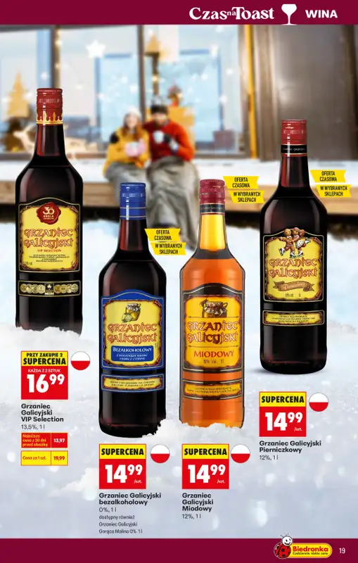 Biedronka - gazetka promocyjna Czas na Toast! od poniedziałku 12.01 do niedzieli 25.01 - strona 21