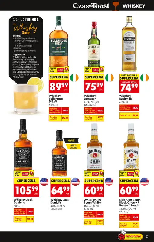 Biedronka - gazetka promocyjna Czas na Toast! od poniedziałku 12.01 do niedzieli 25.01 - strona 29