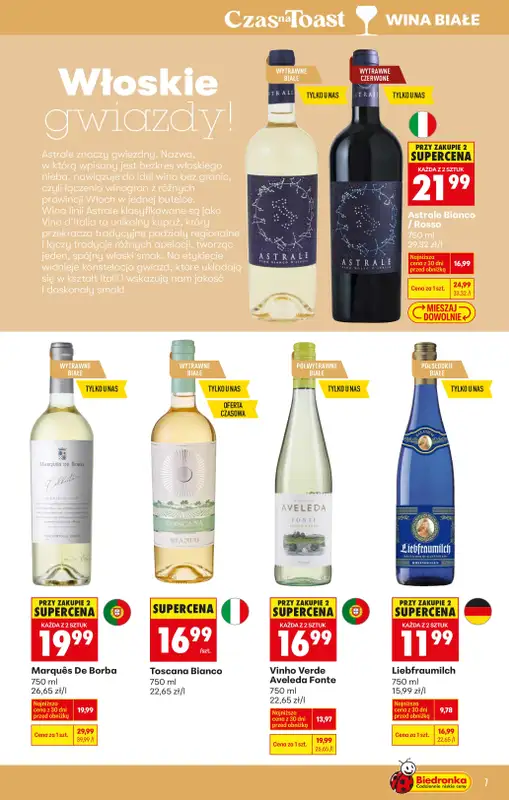 Biedronka - gazetka promocyjna Czas na Toast! od poniedziałku 12.01 do niedzieli 25.01 - strona 9