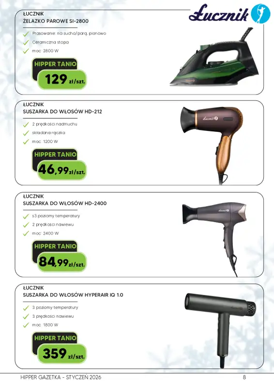 HIPPER.pl - gazetka promocyjna Gazetka od niedzieli 11.01 do soboty 31.01 - strona 8