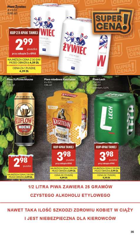 Delikatesy Centrum - gazetka promocyjna Gazetka  do środy 21.01 - strona 35