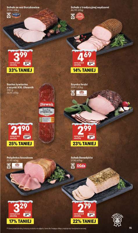 Delikatesy Centrum - gazetka promocyjna Gazetka  do środy 21.01 - strona 15