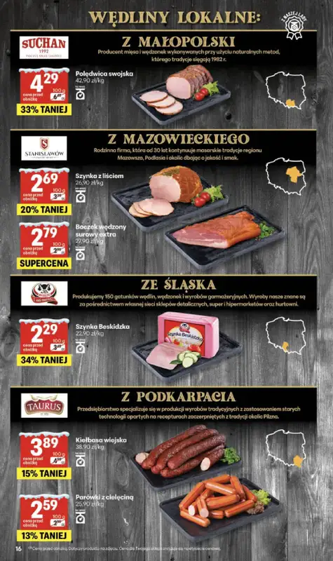 Delikatesy Centrum - gazetka promocyjna Gazetka  do środy 21.01 - strona 16