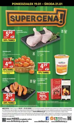 Delikatesy Centrum - gazetka promocyjna Gazetka  do środy 21.01 - strona 40