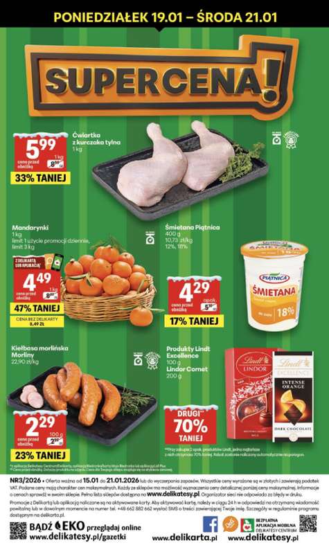 Delikatesy Centrum - gazetka promocyjna Gazetka  do środy 21.01 - strona 40