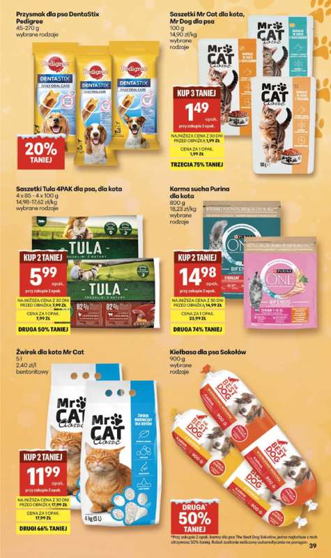 Delikatesy Centrum - gazetka promocyjna Gazetka  do środy 21.01 - strona 39