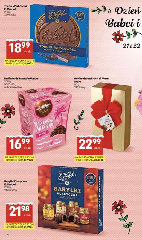 Delikatesy Centrum - gazetka promocyjna Gazetka  do środy 21.01 - strona 4