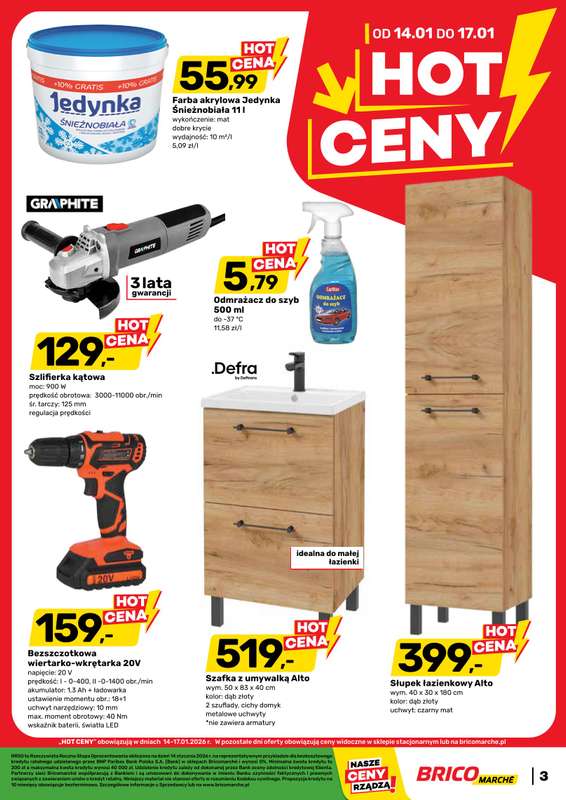 Bricomarche - gazetka promocyjna Hot ceny od środy 14.01 do soboty 17.01 - strona 2
