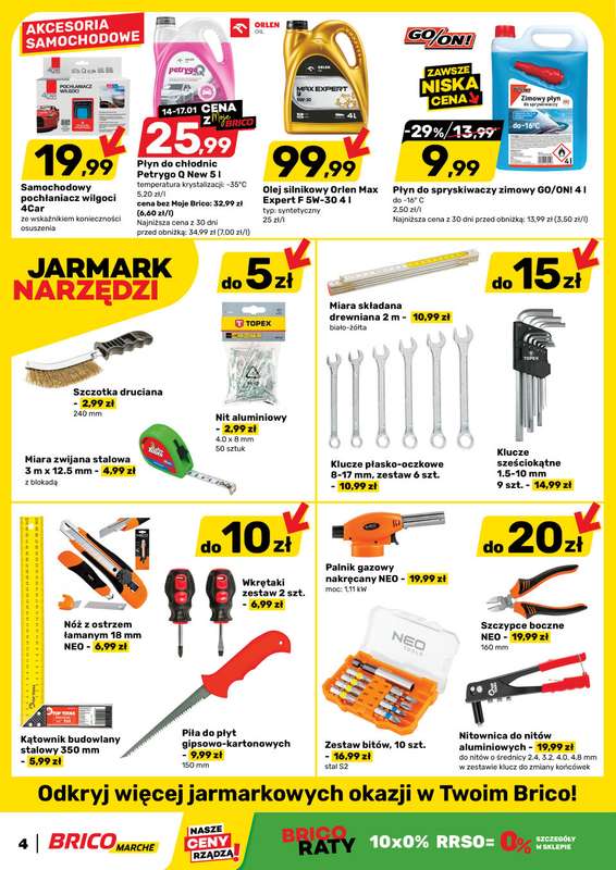 Bricomarche - gazetka promocyjna Gazetka od środy 14.01 do niedzieli 25.01 - strona 4