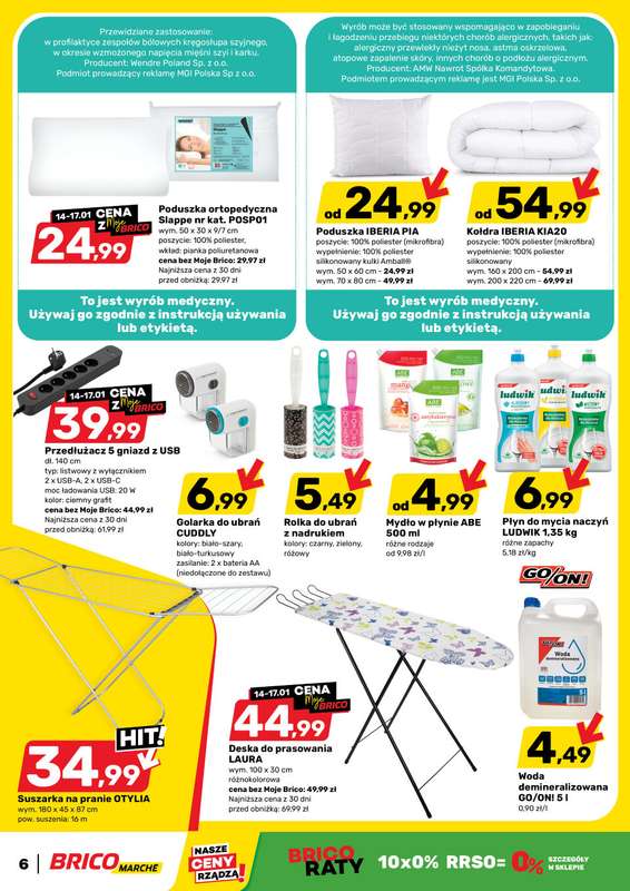 Bricomarche - gazetka promocyjna Gazetka od środy 14.01 do niedzieli 25.01 - strona 6