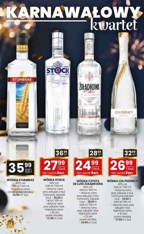 Twój Market - gazetka promocyjna Gazetka alkoholowa od poniedziałku 12.01 do wtorku 17.02 - strona 12