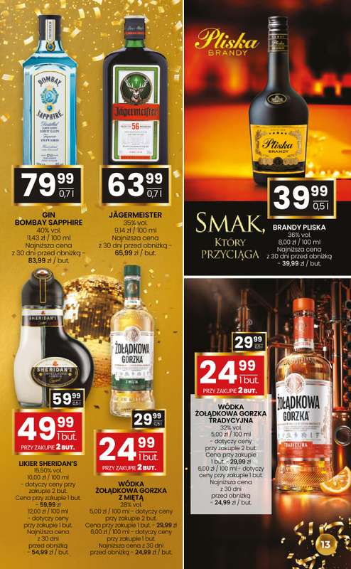 Twój Market - gazetka promocyjna Gazetka alkoholowa od poniedziałku 12.01 do wtorku 17.02 - strona 13