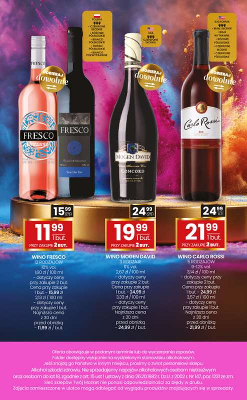 Twój Market - gazetka promocyjna Gazetka alkoholowa od poniedziałku 12.01 do wtorku 17.02 - strona 16