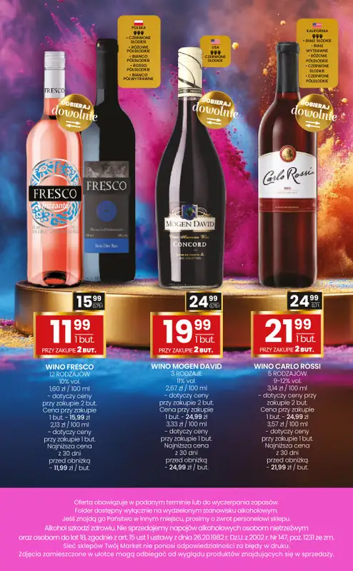 Twój Market - gazetka promocyjna Gazetka alkoholowa od poniedziałku 12.01 do wtorku 17.02 - strona 16