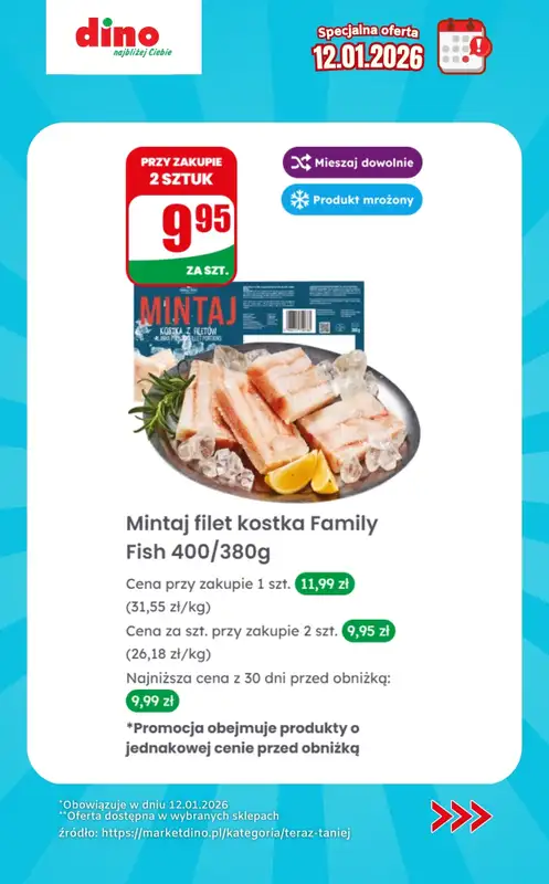 Dino - gazetka promocyjna Specjalna oferta na 12.01.2026 - promocje spoza gazetki od poniedziałku 12.01 do poniedziałku 12.01 - strona 7
