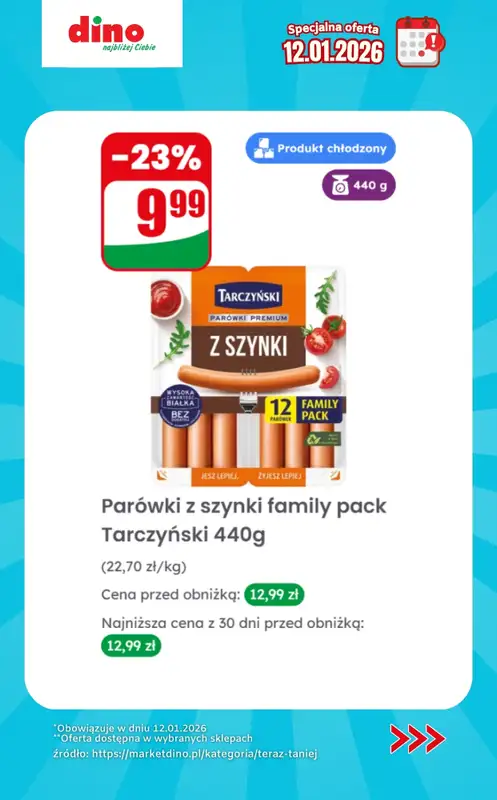 Dino - gazetka promocyjna Specjalna oferta na 12.01.2026 - promocje spoza gazetki od poniedziałku 12.01 do poniedziałku 12.01 - strona 5