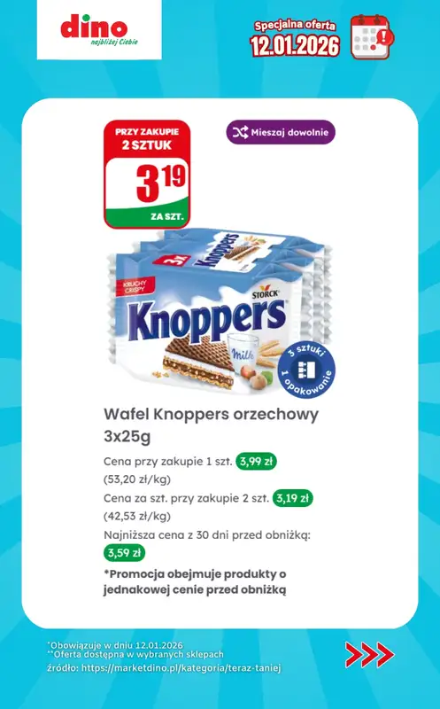 Dino - gazetka promocyjna Specjalna oferta na 12.01.2026 - promocje spoza gazetki od poniedziałku 12.01 do poniedziałku 12.01 - strona 8