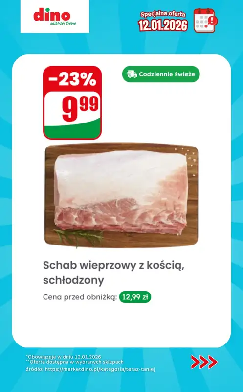 Dino - gazetka promocyjna Specjalna oferta na 12.01.2026 - promocje spoza gazetki od poniedziałku 12.01 do poniedziałku 12.01 - strona 3