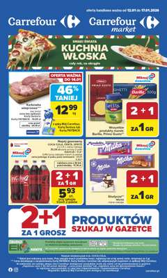 Carrefour - gazetka promocyjna Gazetka Carrefour od poniedziałku od poniedziałku 12.01 do soboty 17.01