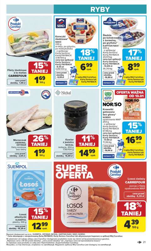 Carrefour - gazetka promocyjna Gazetka Carrefour od poniedziałku od poniedziałku 12.01 do soboty 17.01 - strona 23