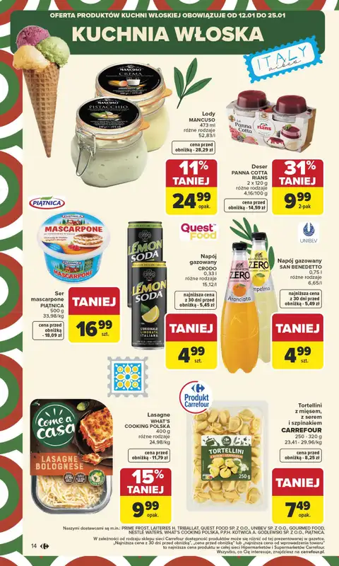 Carrefour Market - gazetka promocyjna Gazetka Carrefour Market od poniedziałku od poniedziałku 12.01 do soboty 17.01 - strona 16