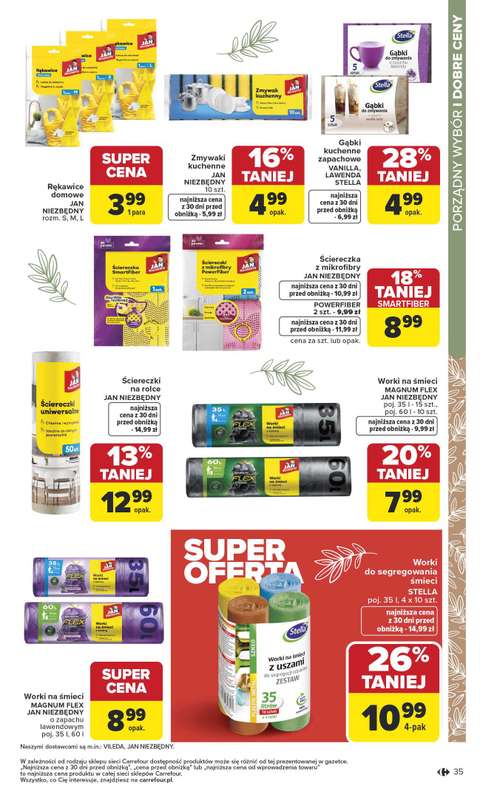 Carrefour - gazetka promocyjna Gazetka Dom dla Twojej wygody od poniedziałku 12.01 do soboty 31.01 - strona 35