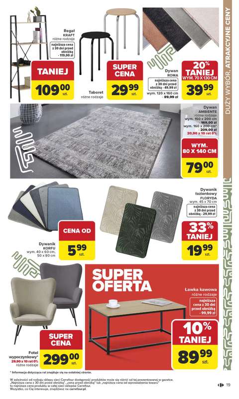 Carrefour - gazetka promocyjna Gazetka Dom dla Twojej wygody od poniedziałku 12.01 do soboty 31.01 - strona 19