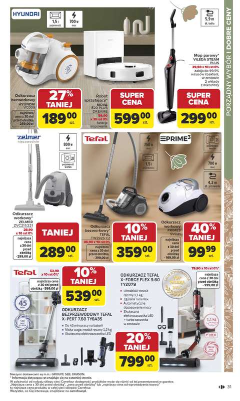 Carrefour - gazetka promocyjna Gazetka Dom dla Twojej wygody od poniedziałku 12.01 do soboty 31.01 - strona 31