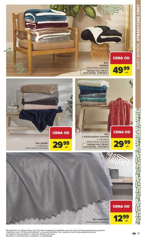 Carrefour - gazetka promocyjna Gazetka Dom dla Twojej wygody od poniedziałku 12.01 do soboty 31.01 - strona 15