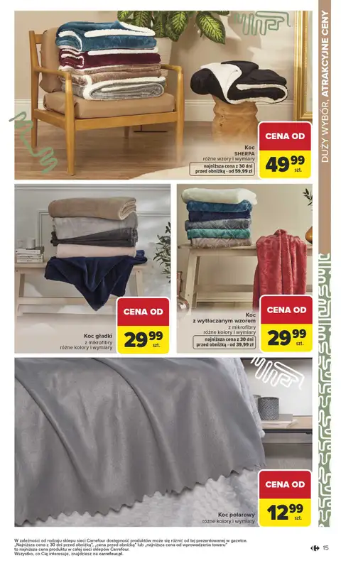 Carrefour - gazetka promocyjna Gazetka Dom dla Twojej wygody od poniedziałku 12.01 do soboty 31.01 - strona 15