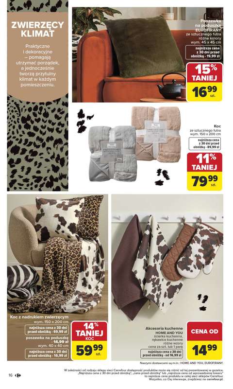 Carrefour - gazetka promocyjna Gazetka Dom dla Twojej wygody od poniedziałku 12.01 do soboty 31.01 - strona 16