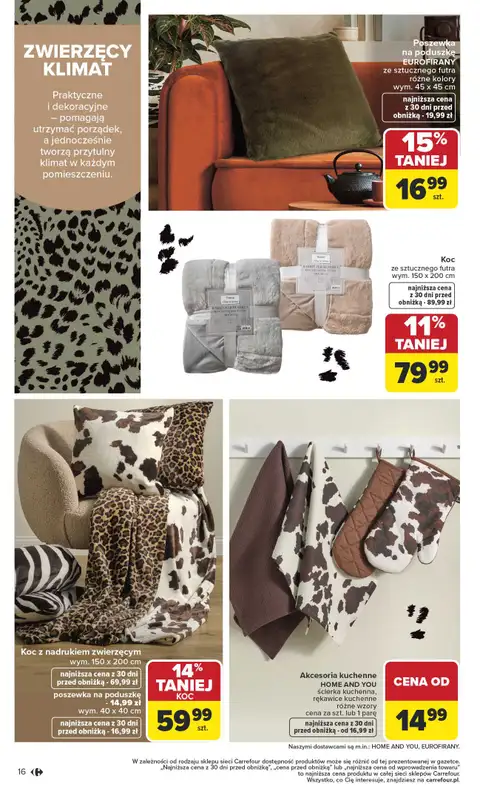 Carrefour - gazetka promocyjna Gazetka Dom dla Twojej wygody od poniedziałku 12.01 do soboty 31.01 - strona 16