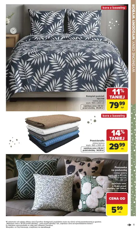 Carrefour - gazetka promocyjna Gazetka Dom dla Twojej wygody od poniedziałku 12.01 do soboty 31.01 - strona 11