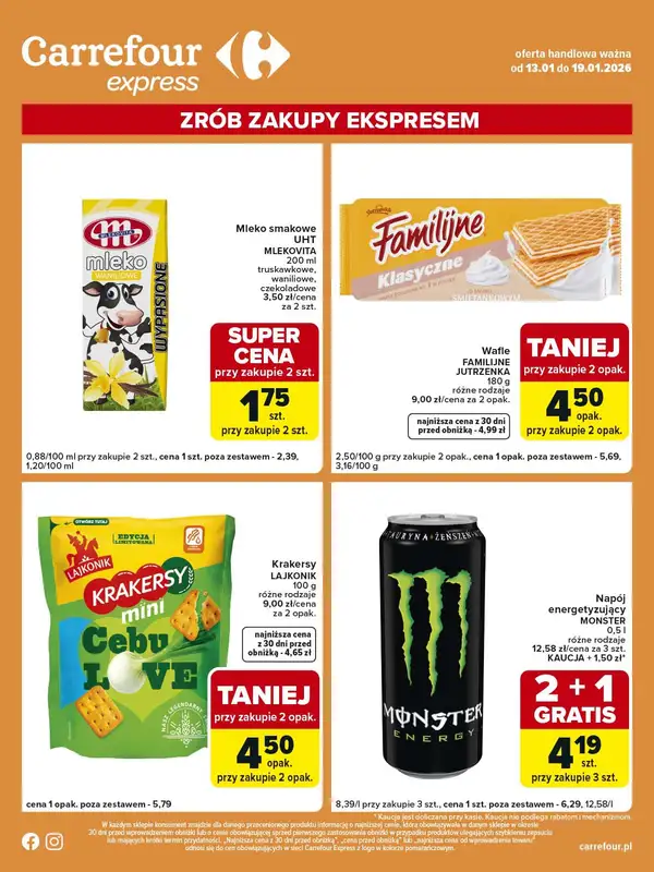 Carrefour Express - gazetka promocyjna Gazetka Express od wtorku 13.01 do poniedziałku 19.01 - strona 2