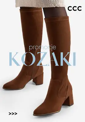 CCC - gazetka promocyjna Kozaki damskie - PROMOCJE od poniedziałku 12.01 