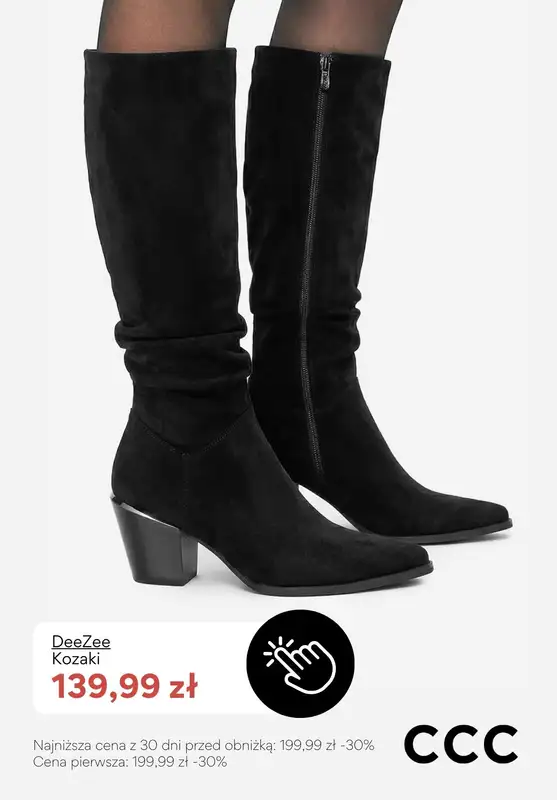 CCC - gazetka promocyjna Kozaki damskie - PROMOCJE od poniedziałku 12.01  - strona 6