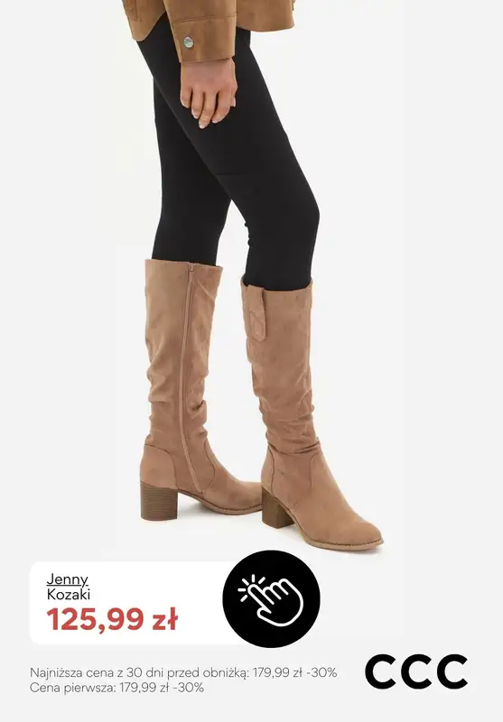 CCC - gazetka promocyjna Kozaki damskie - PROMOCJE od poniedziałku 12.01  - strona 3