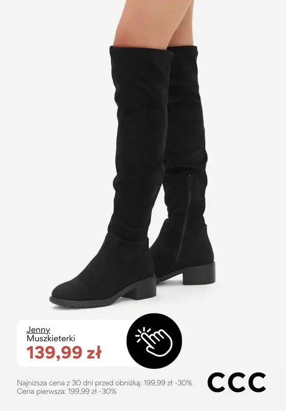 CCC - gazetka promocyjna Kozaki damskie - PROMOCJE od poniedziałku 12.01  - strona 4